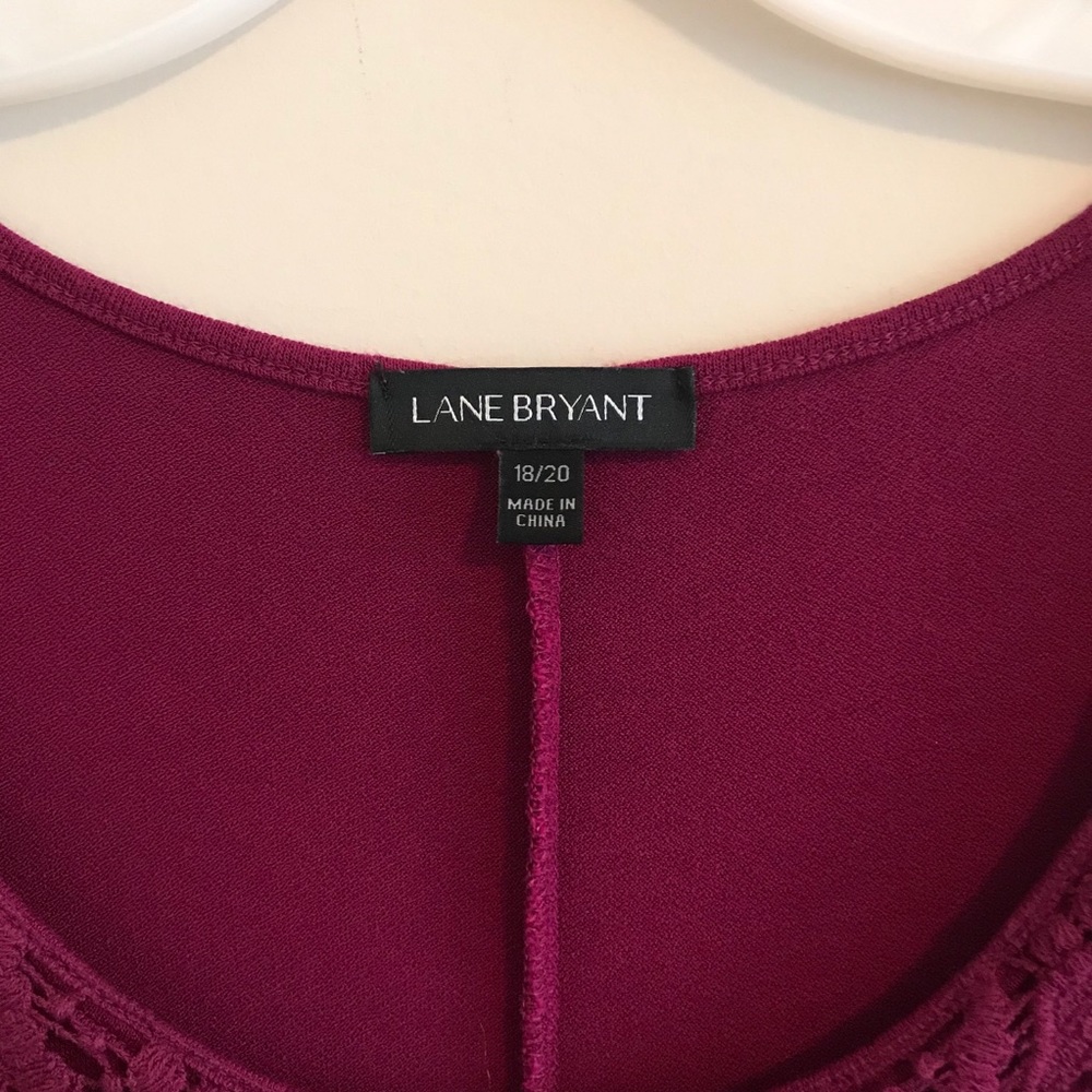 Lane Bryant burgundy top - Picture 6 of 6